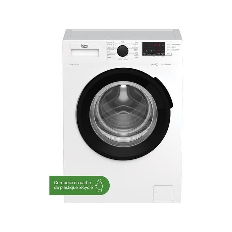 BEKO Lave linge frontal 10 kg essorage 1100 trmn WTE10222XW - vue 5