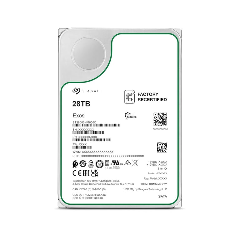 Disque Dur 3.5 Seagate Exos 28tb 7200rpm Sata Iii - vue 3