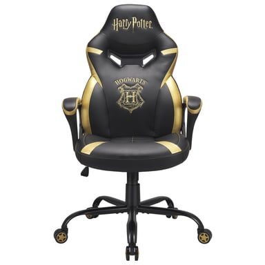 Subsonic Junior Hogwarts Silla para videojuegos de PC Asiento acolchado tapizado Negro, Amarillo