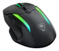 Turtle Beach Kone II Air - Souris Gaming RGB Ergonomique Sans Fil,Bbatterie 350h, Capteur Optique 26 000 DPI, 21 Entrées Personnalisables, Molette 4D Free-Spin - Noir