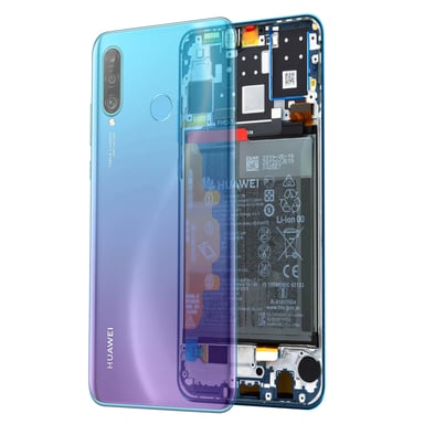 Bloc Complet Huawei P30 Lite Écran LCD Tactile Batterie 3340 mAh Original Bleu