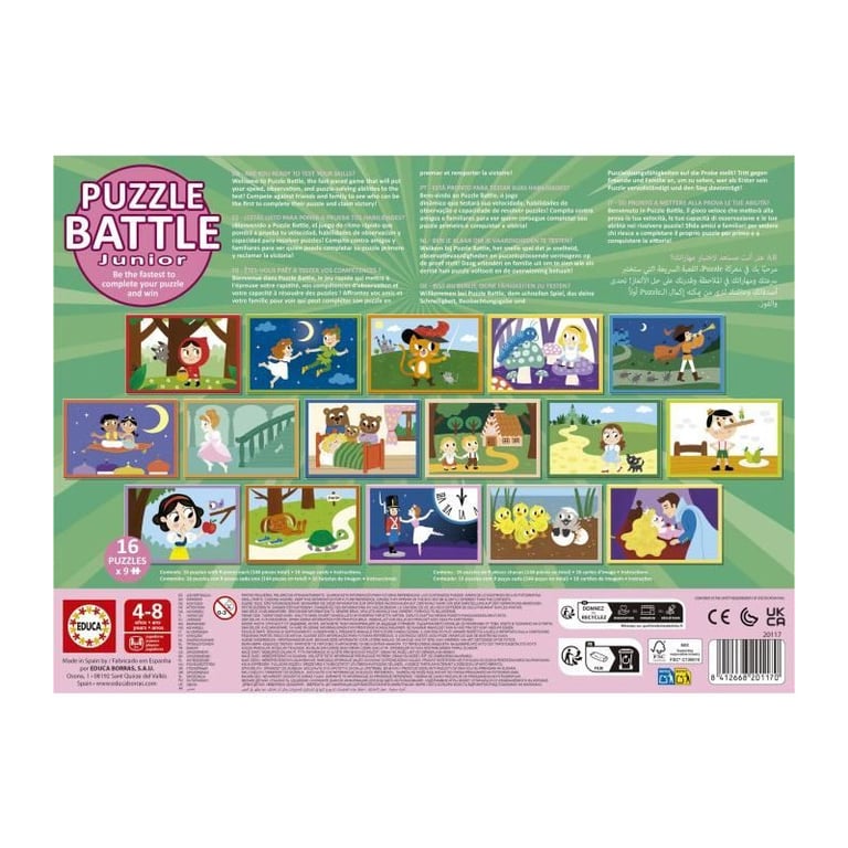 Puzzle EDUCA Battle Jr Contes 16 puzzles - vue 4