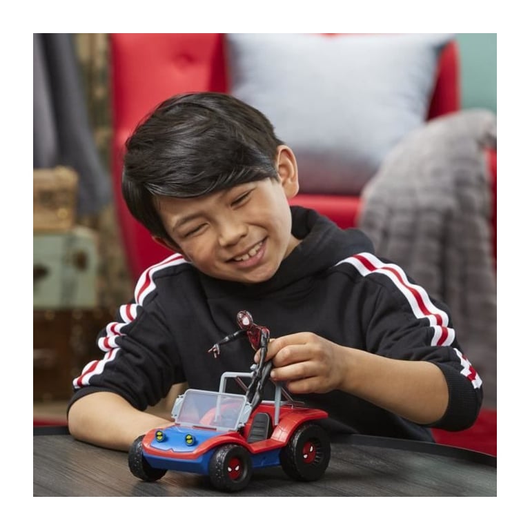 Spider mobile + Figurine Marvel Hasbro Inclus Une Figurine Miles Morales 15 Cm + Son Véhicule - vue 4