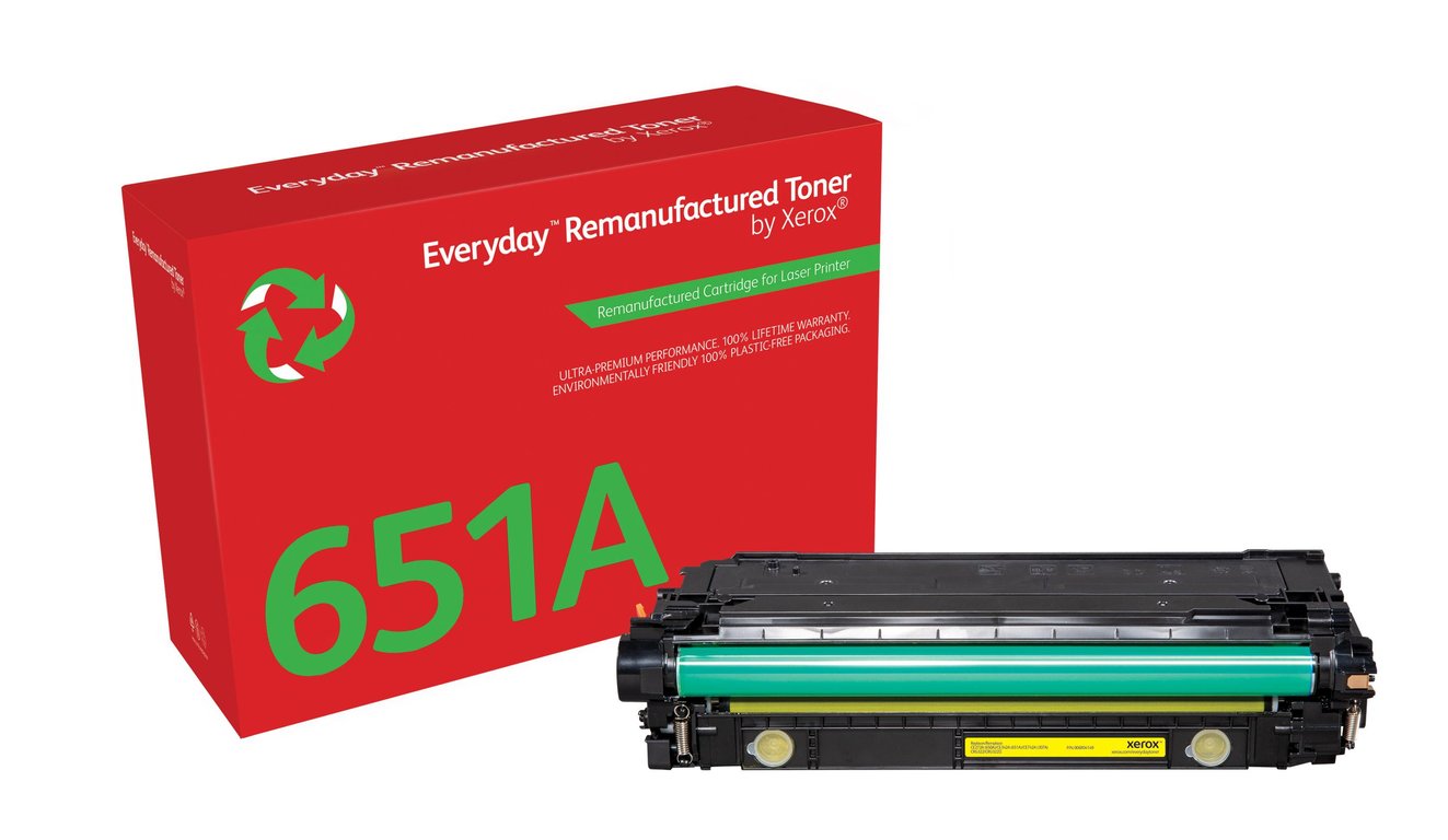Everyday Toner rigenerato  di Xerox Giallo compatibile con HP 651A 650A 307A CE342A/CE272A/CE742A Capacit  standard (TONER YELLOW HP 651A/650A - XEROX EVERYDAY) - Neuf