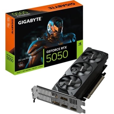 Tarjeta Gráfica Gigabyte GeForce RTX 5050 OC Low Profile- 8GB GDDR6- Compatible con Perfil Bajo