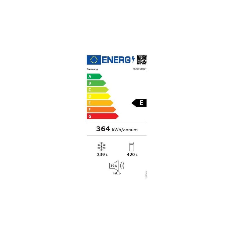 Réfrigérateur Américain SAMSUNG RS70F65QET – 659 L, Total No Frost, Wi-Fi - vue 5