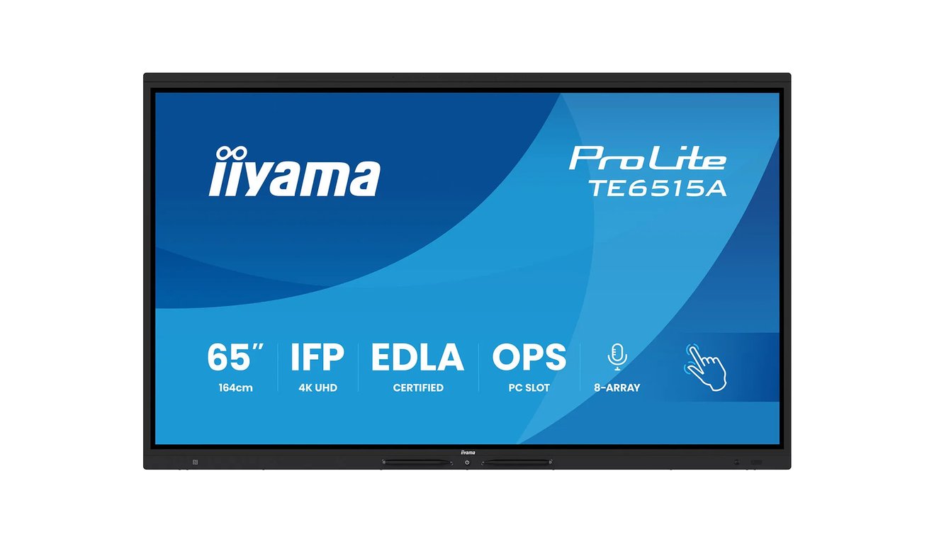 iiyama ProLite TE6515A B2AG 65 écran LCD rétro éclairé par LED signalétique numérique interactive avec écran tactile touch / ensemble de 8 microphones / possibilité de PC encastré en option... - vue 3