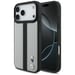 Custodia BMW M Perforated Stripe Logo MagSafe per iPhone 17 Pro Max, grigia