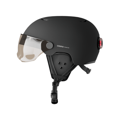 Cosmo Fusion Premium - Casque avec éclairage Vélo Arrière Intelligent et Connecté - Feu Stop, Detection de Chute Automatique, Partage de trajet