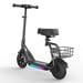 Trottinette électrique enfant 2-en-1 iScooter iK7 avec siège amovible et panier - noire