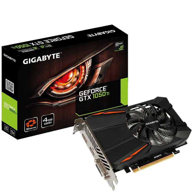 GIGABYTE GeForce GTX 1050 Ti D5 4G NVIDIA 4 Go GDDR5 Neuf - vue 3