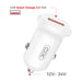 Chargeur Voiture Allume Cigare USB 2A Charge Rapide 18W XO Blanc