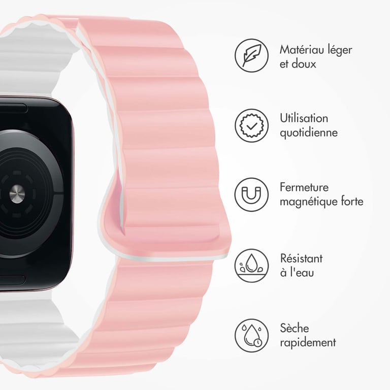 Bracelet Apple Watch 49mm Magnétique Silicone - vue 3