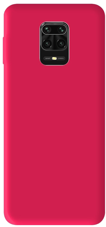 Coque silicone unie compatible Mat Rose Xiaomi Redmi Note 9 Pro