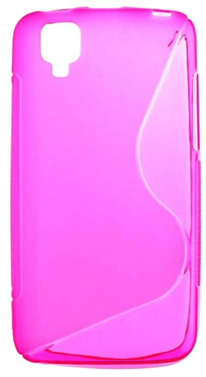 Coque silicone unie compatible Givré Rose Wiko Goa