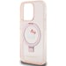 Custodia Hello Kitty per iPhone 15 Pro 6.1'' rosa Custodia rigida Ring Stand Glitter Electrop Logo MagSafe
