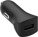 Chargeur voiture 2.4A IC Smart + Câble USB A/Lightning Noir Bigben