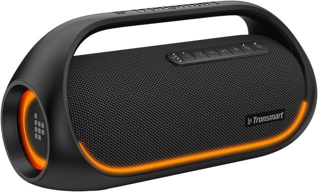 Tronsmart Bang Haut-Parleur 60W, IPX6 étanche Bass Puissant,Boîte à Musique Bluetooth avec lumière LED, 15H de Temps de Jeu, stéréo sans Fil Haut-Parleur de fête, AUX &TF, NFC