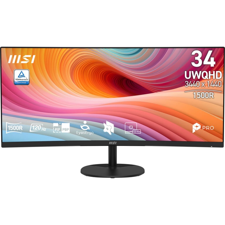 Ecran PC MSI Pro MP341CQ E12 34 3440 x 1440 UltraWide Quad HD - vue 3