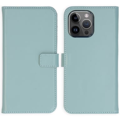 Selencia SH00064311 coque de protection pour téléphones portables 17 cm (6.69'') Folio porte carte Bleu clair Apple iPhone 15 Pro Max