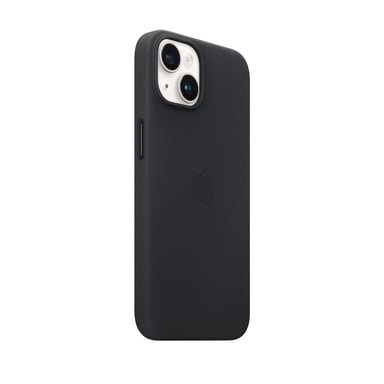 Coque en cuir avec MagSafe pour iPhone 14 Noir