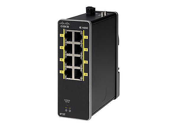 Cisco IE 1000 6T2T LM commutateur réseau Géré Fast Ethernet 10100 Neuf - vue 2