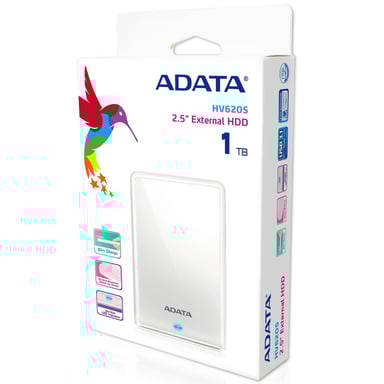ADATA AHV620S-1TU3-CWH Disco rigido esterno da 1 TB bianco