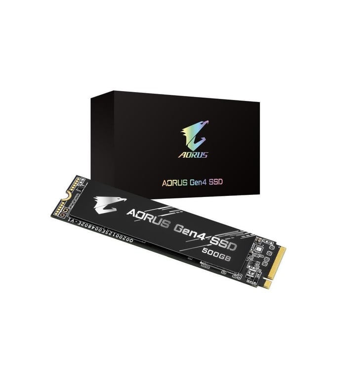 Gigabyte AORUS Gen4 SSD - 500 Go M.2 PCIe 4.0 NVMe - Gigabyte