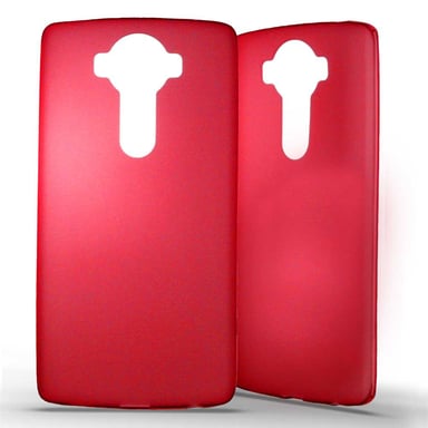 Coque silicone unie compatible Givré Rouge LG V10