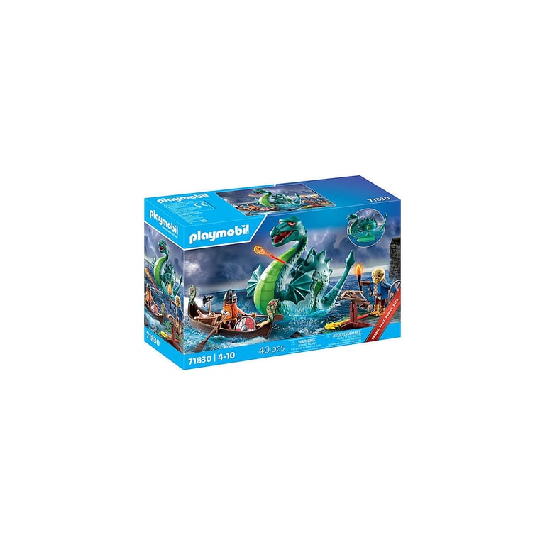 PLAYMOBIL | Viking avec Monstre Marin | Jouet éducatif dès | Coffret de Jeu imaginatif | Figurine Dragon & Drakkar | Stimule la créativité | 71830 - vue 7