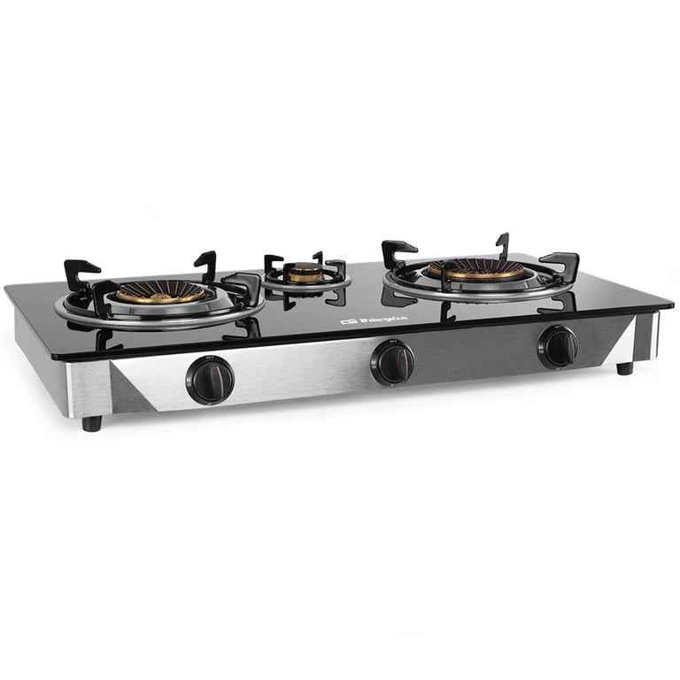 Orbegozo FO 3520 Elegance Cuisinière à Gaz Allumage Piézoélectrique 2 Brûleurs Triple Couro Neuf