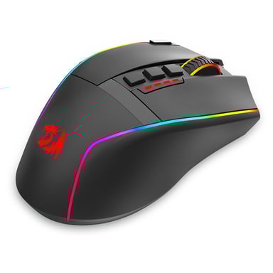 Ratón Gaming Dual Mode Redragon M915RGB-WL – 2.4G Inalámbrico/Cableado, 16000 DPI, con Botones de Disparo Rápido – Negro