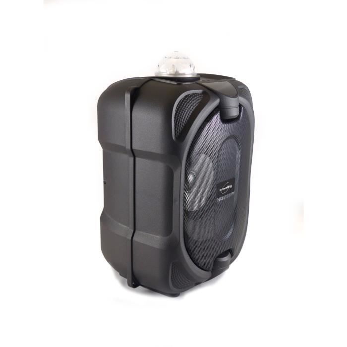 Enceinte lumineuse Bluetooth pour karaoké INOVALLEY DANCE CUBE 44 Effet kaléidoscope LED - vue 3