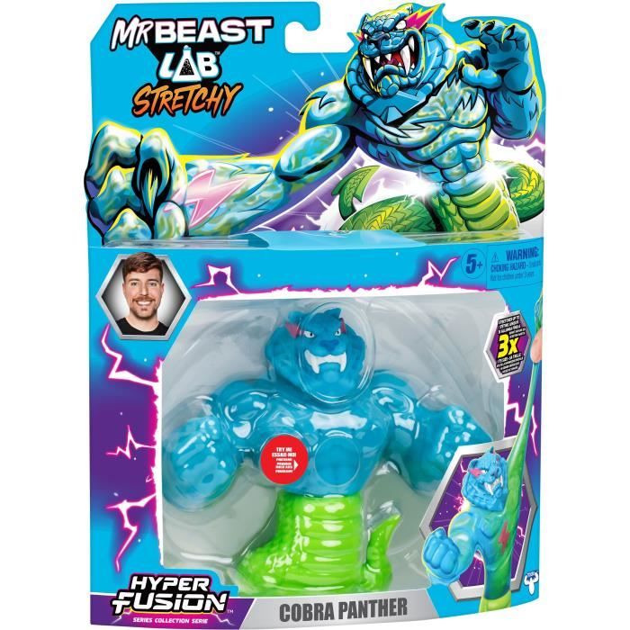 Figurine élastique MRBEAST LAB Goo Jit Zu Cobra Panthère 11 cm - vue 6