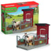 Coffret Box avec Jument Mustang, Figurine réaliste, Taille 24 cm,  42724 Farm World, Des 4 ans