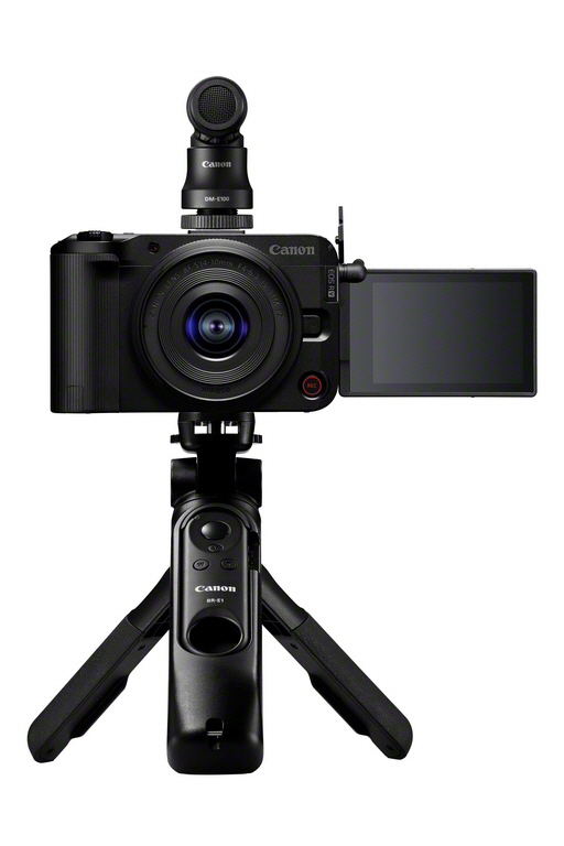 Appareil photo hybride Canon EOS R50 V + Optique RF 14 30mm pour Système EOS R + Poignée Trépied HG 100TBR + Microphone DM E100 + Carte SD - vue 5