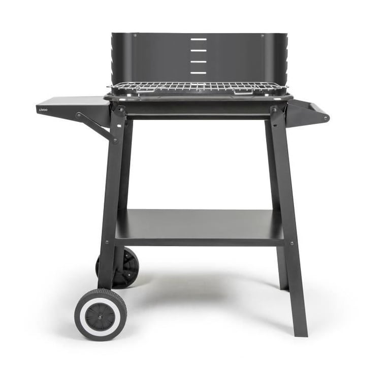 Barbecue à LIVOO DOC328 Inox Surface de cuisson 48 5 x 28 8 cm Hauteur réglable 70 84 cm - vue 2