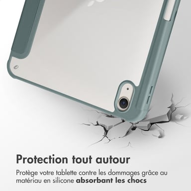 imoshion Coque tablette Origami pour Apple iPad 11 (2025) 11 pouces A16 / iPad 10 (2022) 10.9 pouces - Vert foncé