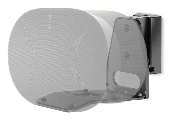 Nedis SPMT5900BK Supporto per diffusori a parete in acrilonitrile-butadiene-stirene (ABS), metallo nero