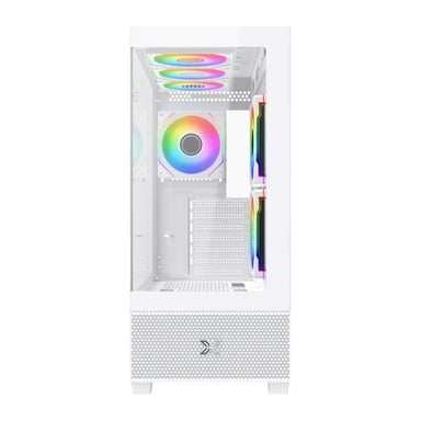Alphard Arctic - Caja sin fuente de alimentación, formato E-ATX - Blanco