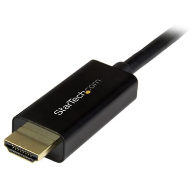 STARTECH.COM Cable adaptador DisplayPort a HDMI de 2 m - M / M - 4K - Negro