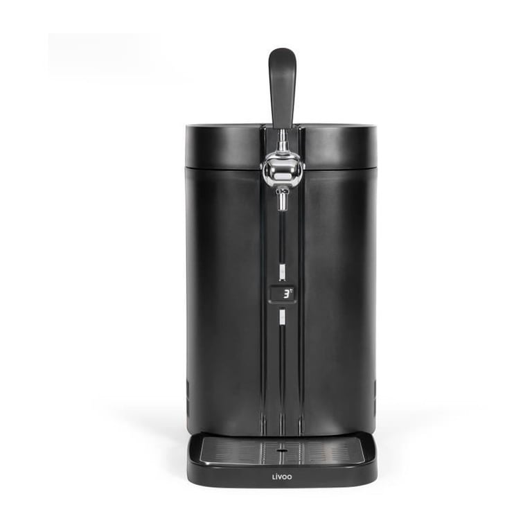 Tireuse a biere - LIVOO - DOM511 - 60W - Pour fûts de 5L auto-pressurisés - Conservation 30j - 3 a 12°C - Plateau égouttoir - Neuf