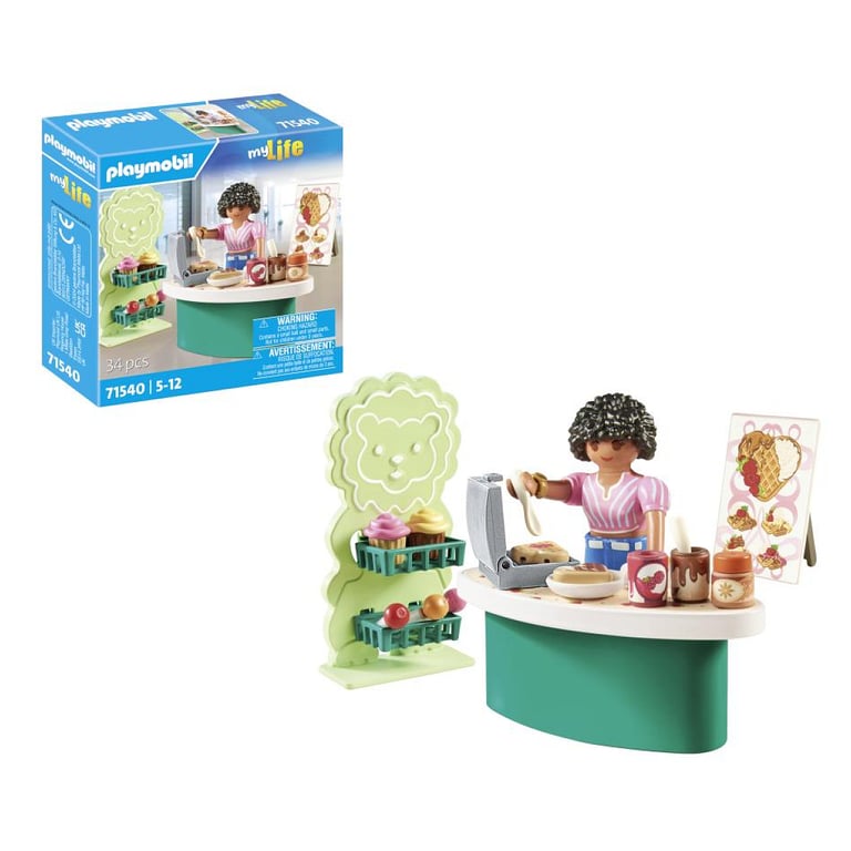Jeux D'imitation Stand De Gaufres Playmobil La Boite - vue 3