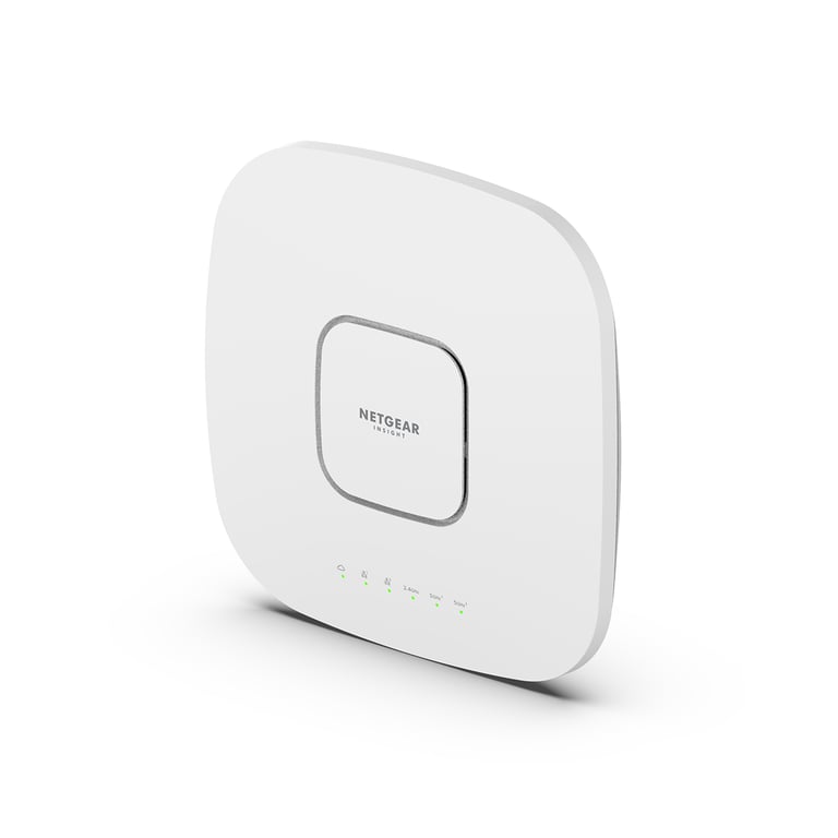 NETGEAR Insight Cloud Managed WiFi 6 AX6000 Tri-band Multi-Gig Access Point (WAX630) 6000 Mbit/s Blanc Connexion Ethernet, supportant l'alimentation via ce port (PoE) - Neuf