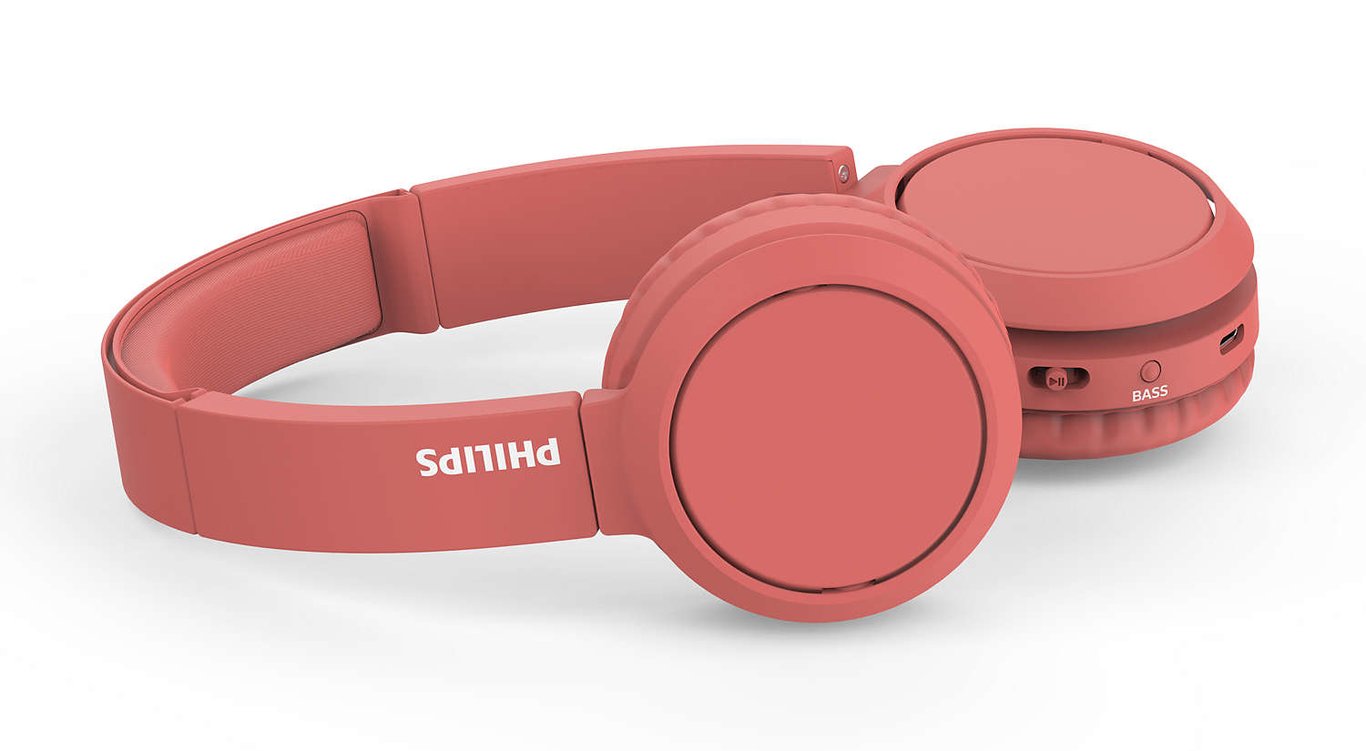 Philips - Casque sans fil - Supra aural, Rouge