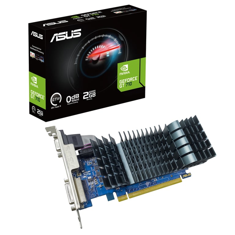 ASUS GT710 SL 2GD5 BRK EVO NVIDIA GeForce GT 710 2 Go GDDR5 Neuf - vue 2