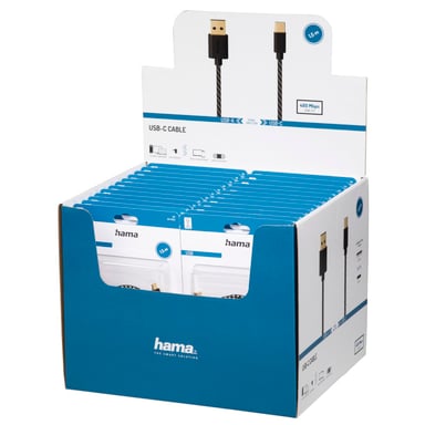 Cable USB-C, USB 2.0, dorado, textil, 1,50 m, se vende por separado