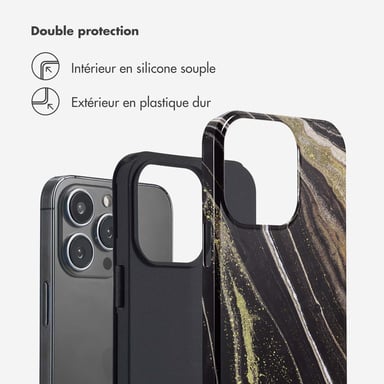 Selencia Coque arrière Vivid pour Apple iPhone 13 Pro - Chic Marble
