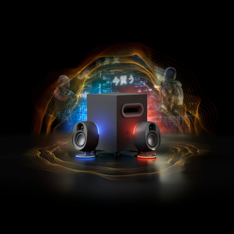 Enceintes PC SteelSeries Arena 9 – Son Surround 5.1, Bluetooth - vue 9