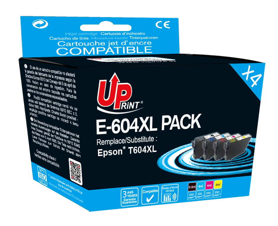 Pack UPrint compatible EPSON 604 4 cartouches Neuf